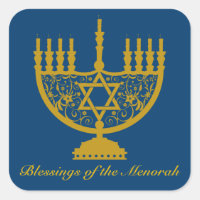 Ouro Menorah Sticker