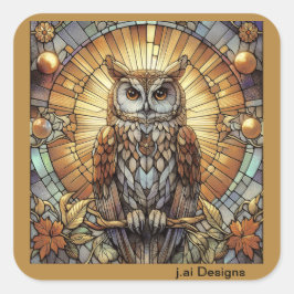 Adesivo Quadrado Ouro Nocturne