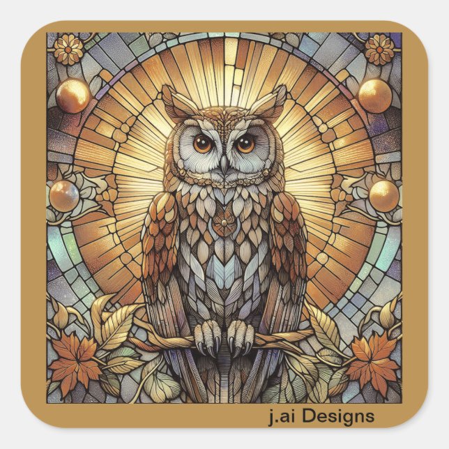 Adesivo Quadrado Ouro Nocturne (Frente)