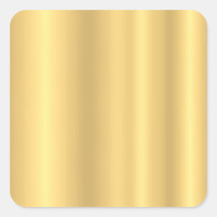 Adesivo Quadrado Ouro Olhar Moderno Adicione Seu Texto Elegante Em 