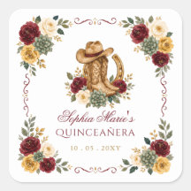 Ouro Vermelho Cavalo Ocidental Floral Charra Quinc
