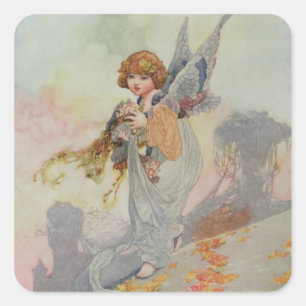 Adesivo Quadrado Outono das Estações