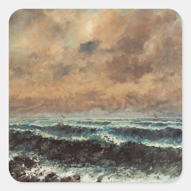 Adesivo Quadrado Outono - Gustave Courbet (Frente)