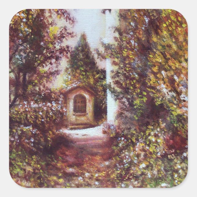 ADESIVO QUADRADO OUTONO SILENCIOSO NA FLUÊNCIA (Frente)