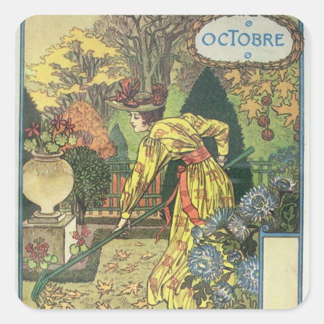 Adesivo Quadrado Outubro (Frente)