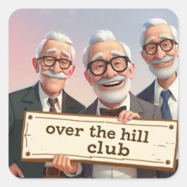 Adesivo Quadrado Over The Hill Club