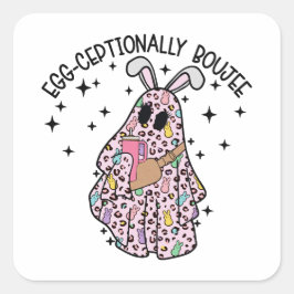 Adesivo Quadrado Ovo-cepcionalmente Boujee