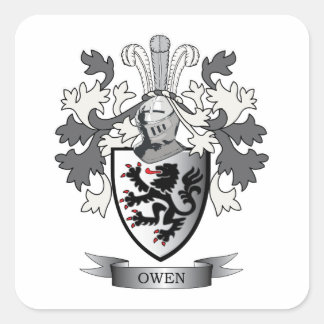 Adesivo Quadrado Owen Family Crest Casaco de Armas