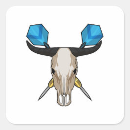 Adesivo Quadrado Ox nas Trevas com Dart