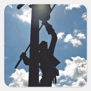 Adesivo Quadrado Oxidado o lineman