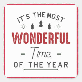 Adesivo Quadrado Pacote do presente