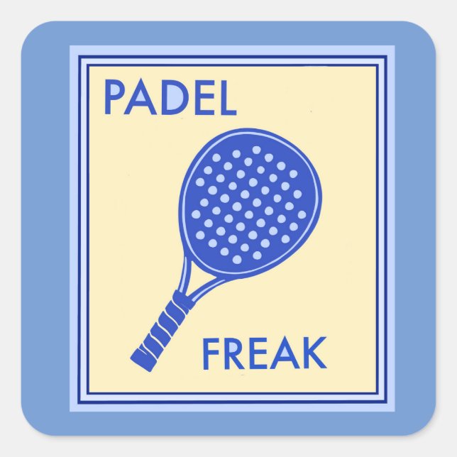 Adesivo Quadrado PADEL FREAK Sticker (Frente)