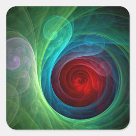 Adesivo Quadrado Padrão de cor de Abstrato de arte flexível de temp