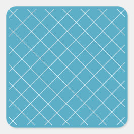 Adesivo Quadrado Padrão de Diamante Aqua