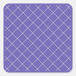 Adesivo Quadrado Padrão de diamante roxo