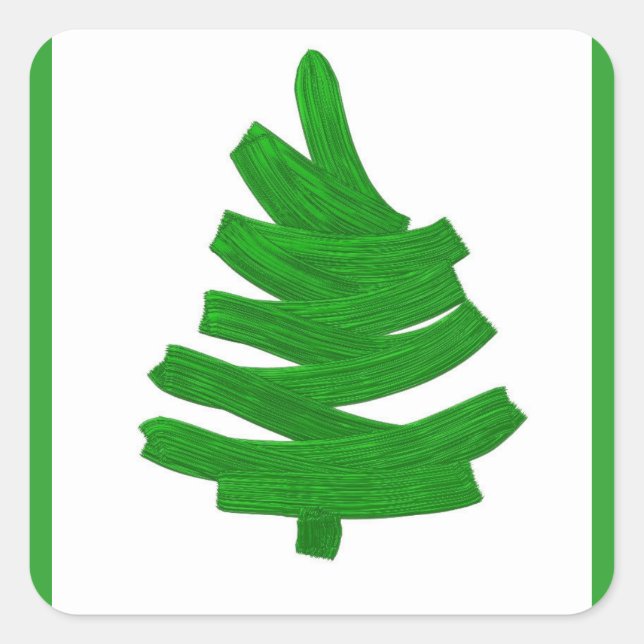 Adesivo Quadrado padrão de natal. (Frente)