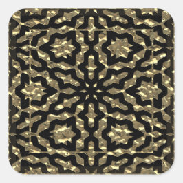 Adesivo Quadrado Padrão de Nuggets de ouro