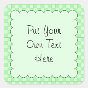 Adesivo Quadrado Padrão de patch verde