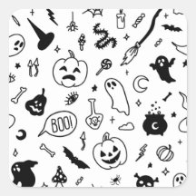 padrão de rabisco de festas de halloween