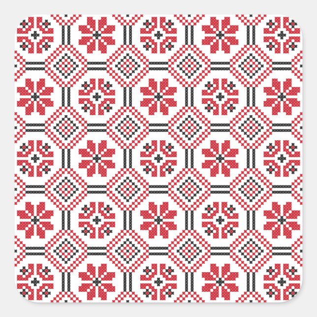 Adesivo Quadrado Padrão do título (Frente)