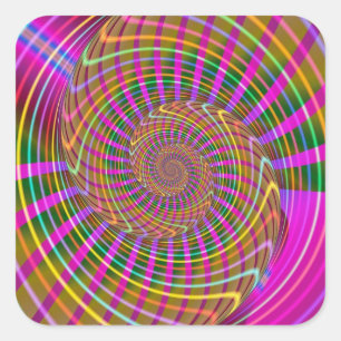 Adesivo Quadrado Padrão Fracional Geométrico Legal de Luminância