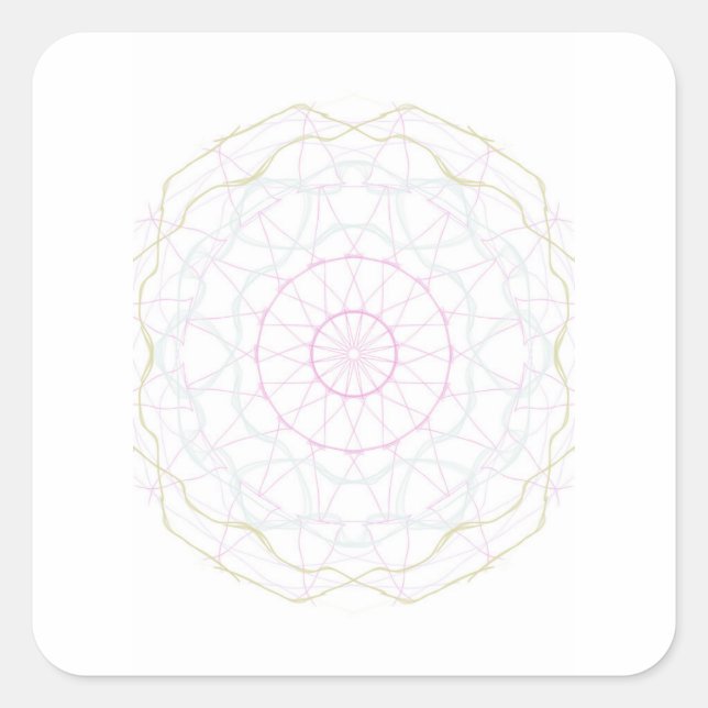 Adesivo Quadrado Padrão geométrico (Frente)