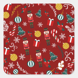 Adesivo Quadrado Padrão mágico do quebra-cabeça