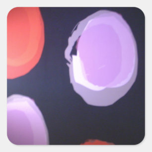 Adesivo Quadrado Padrão moderno: Padrão de Bolinhas colorido