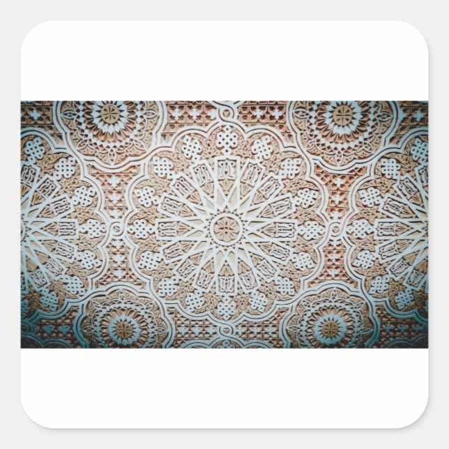 Adesivo Quadrado padrão teórico (Frente)