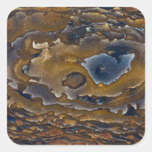 Adesivo Quadrado Padrões de espiral no Jasper Slab