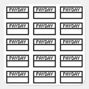 Adesivo Quadrado Pagamento Funcional