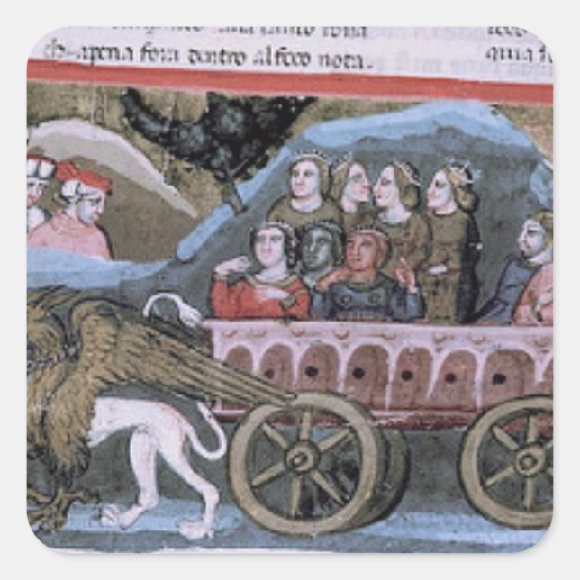 Adesivo Quadrado Pageant Celestial de Purgatorio (Frente)