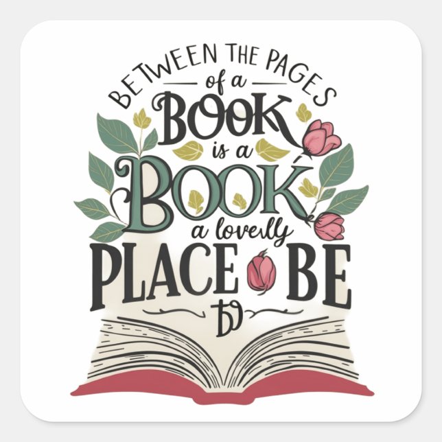 Adesivo Quadrado Pages Lover Sticker (Frente)