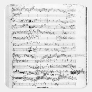 Adesivo Quadrado Página de abertura da pontuação "Les Paladins"