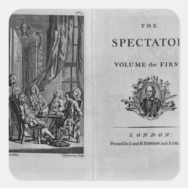 Adesivo Quadrado Página de título do primeiro volume recolhido (Frente)