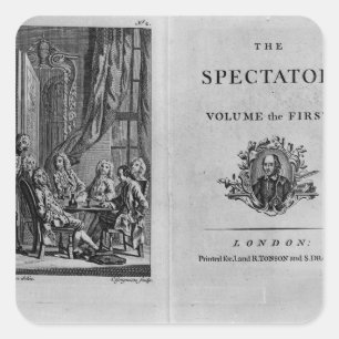 Adesivo Quadrado Página de título do primeiro volume recolhido