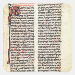Adesivo Quadrado Página do "Somme de Theologie'