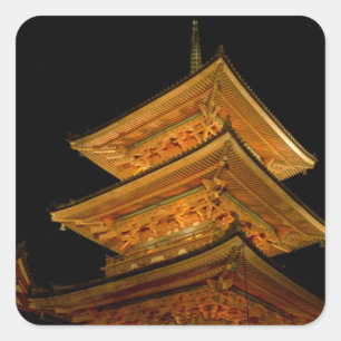 Adesivo Quadrado Pagoda Japão - Quioto