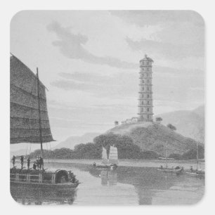 Adesivo Quadrado Pagode de Whampoa, 1810