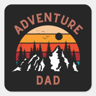Adesivo Quadrado Pai Adventure