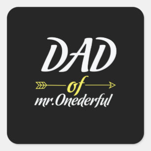 Adesivo Quadrado pai dia de os pais Do Sr. Oneince