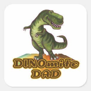 Adesivo Quadrado Pai Dinomite