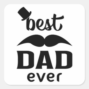 Adesivo Quadrado Pai Pai Padre Melhor Dia de os pais Engraçado Ide