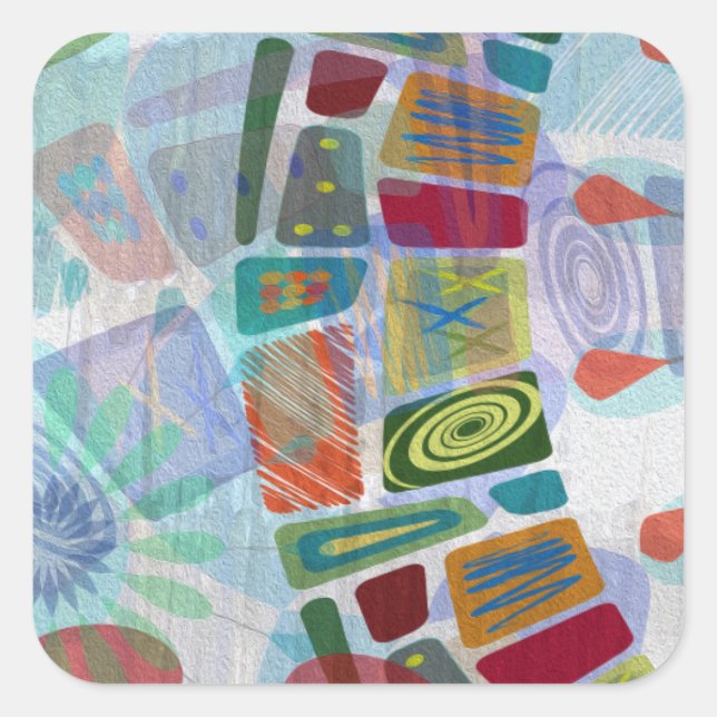 Adesivo Quadrado Painéis Midway III (Frente)