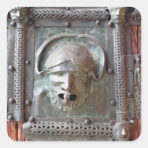 Adesivo Quadrado Painel da porta esquerda do portal, 1 da gárgula