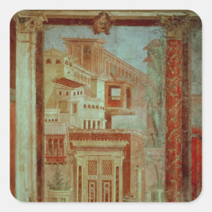 Adesivo Quadrado Painel do Cubiculum do quarto do