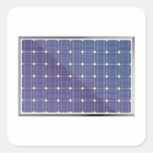 Adesivo Quadrado Painel solar no branco