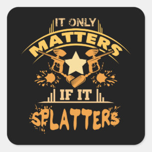 Adesivo Quadrado Paintball