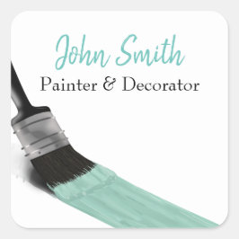 Adesivo Quadrado Painting Painter Service Company Brusel Pastel Min