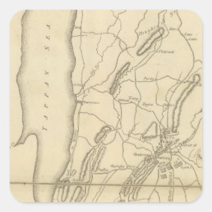 Adesivo Quadrado País do ponto de Sapo ao rio Croton